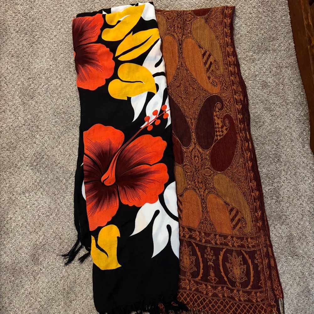 Beach Vacay Floral and Paisley Patterned Wrap Bundle